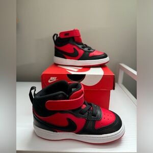Nike court borough mid 2 sneakers. Toddler boys
